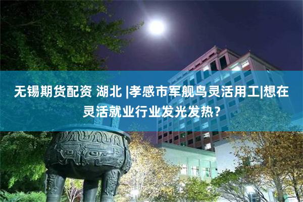 无锡期货配资 湖北 |孝感市军舰鸟灵活用工|想在灵活就业行业发光发热？