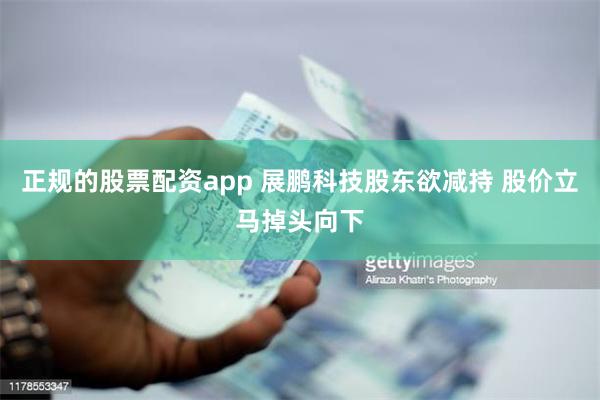 正规的股票配资app 展鹏科技股东欲减持 股价立马掉头向下